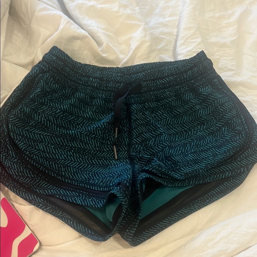 Lululemon Athletica Blue Athletic Shorts Lightweight Mesh
